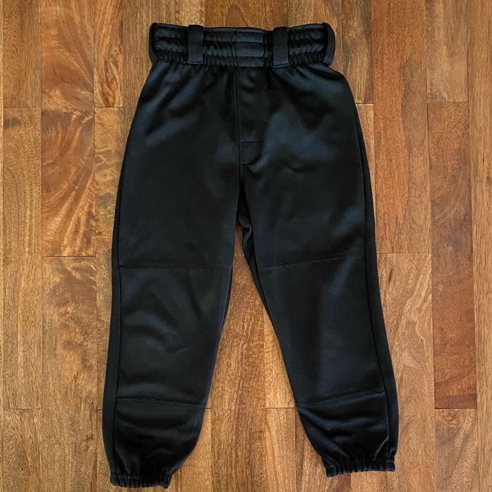 Boys Black Baseball Pants